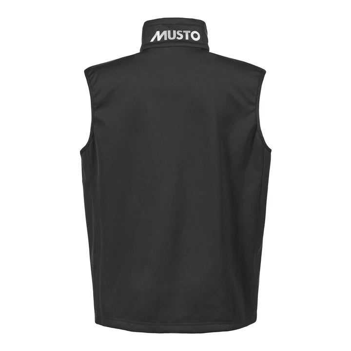 MUSTO MEN'S ESSENTIAL SOFTSHELL GILET - BLACK