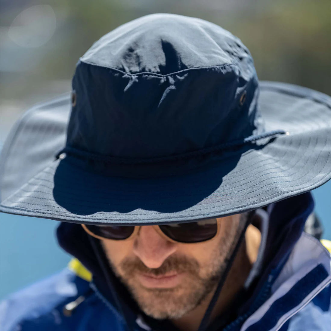 BURKE QUICK DRY SAILING CAP - NAVY