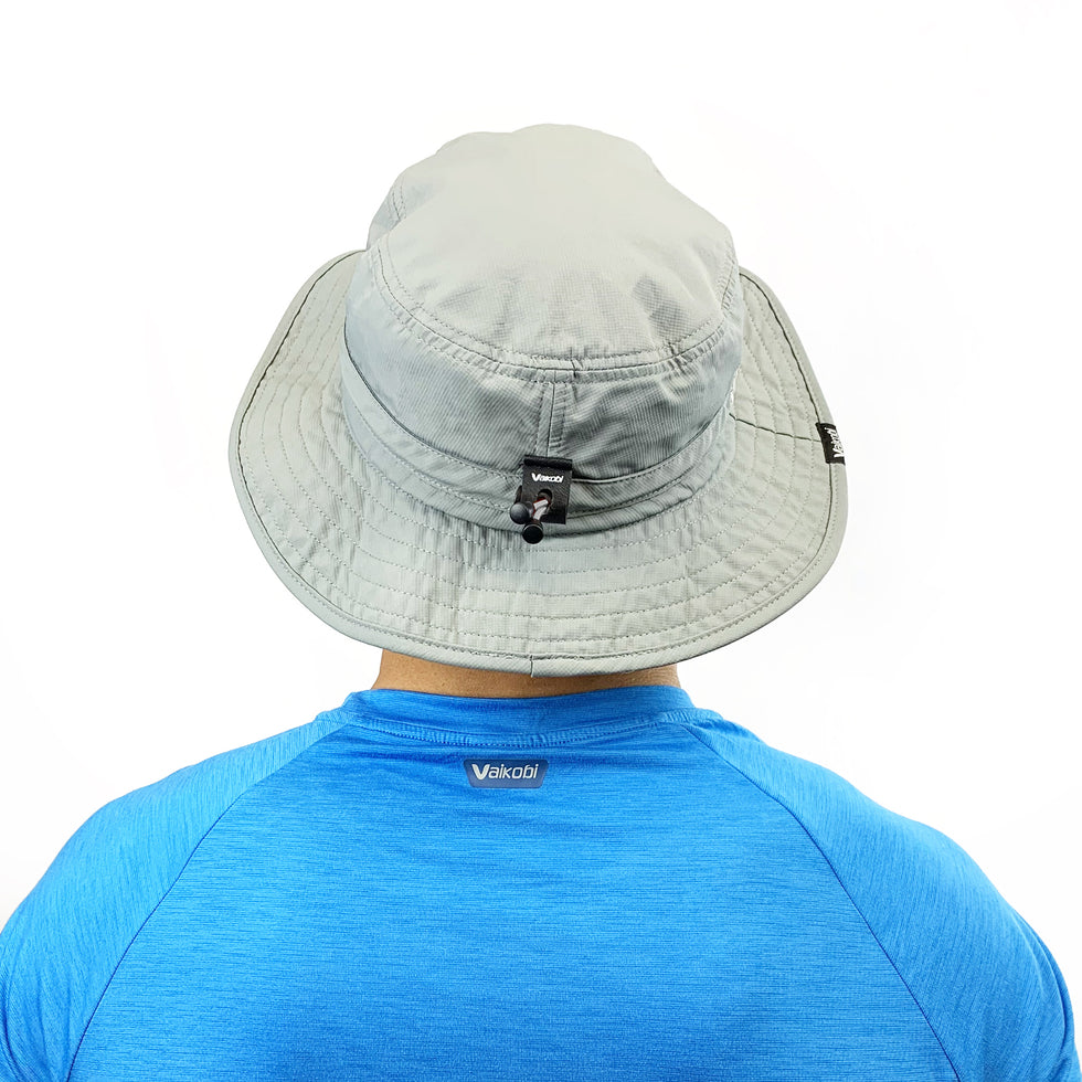 VAIKOBI UV OCEAN SURF HAT WITH CORD - GREY