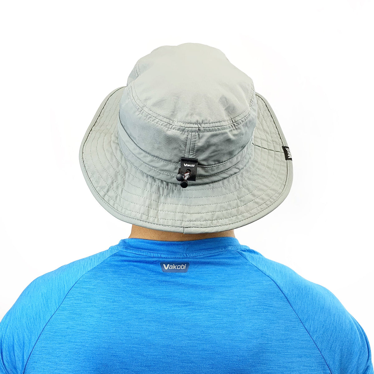 Vaikobi UV Ocean Surf Hat with Cord - Grey
