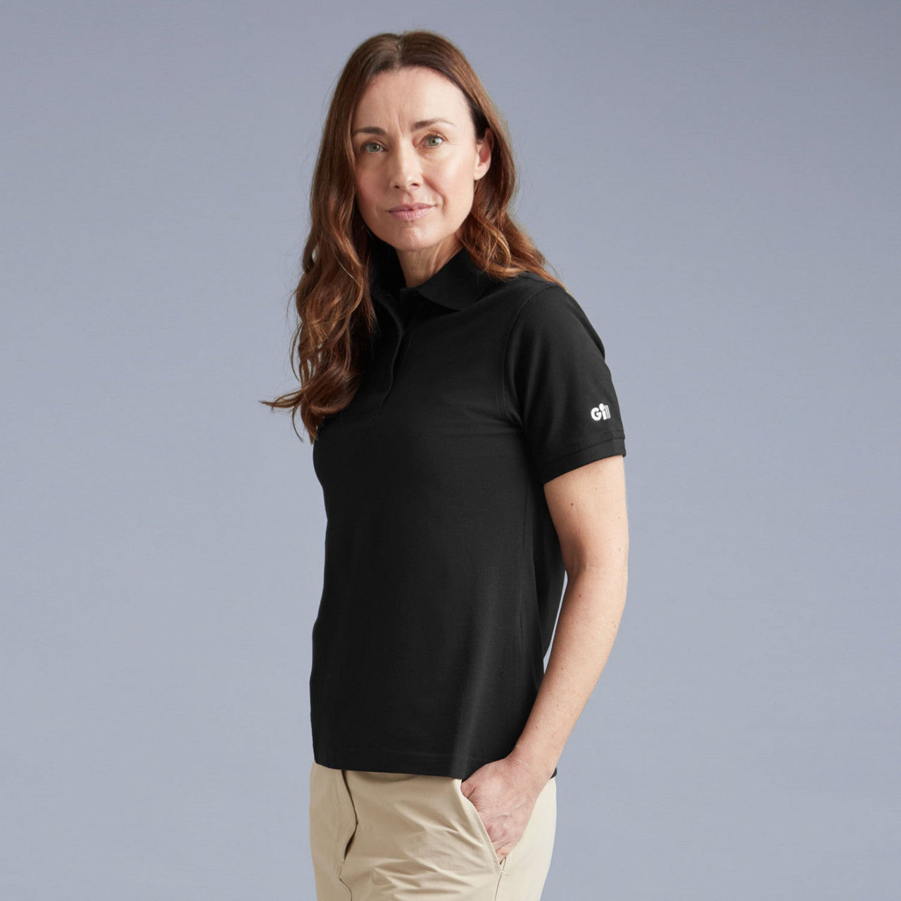 GILL WOMENS POLO SHIRT 167W - NAVY