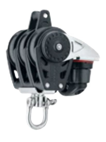 HARKEN 2648 40MM TRIPLE CARBO BLOCK WITH CAM CLEAT AND BECKET