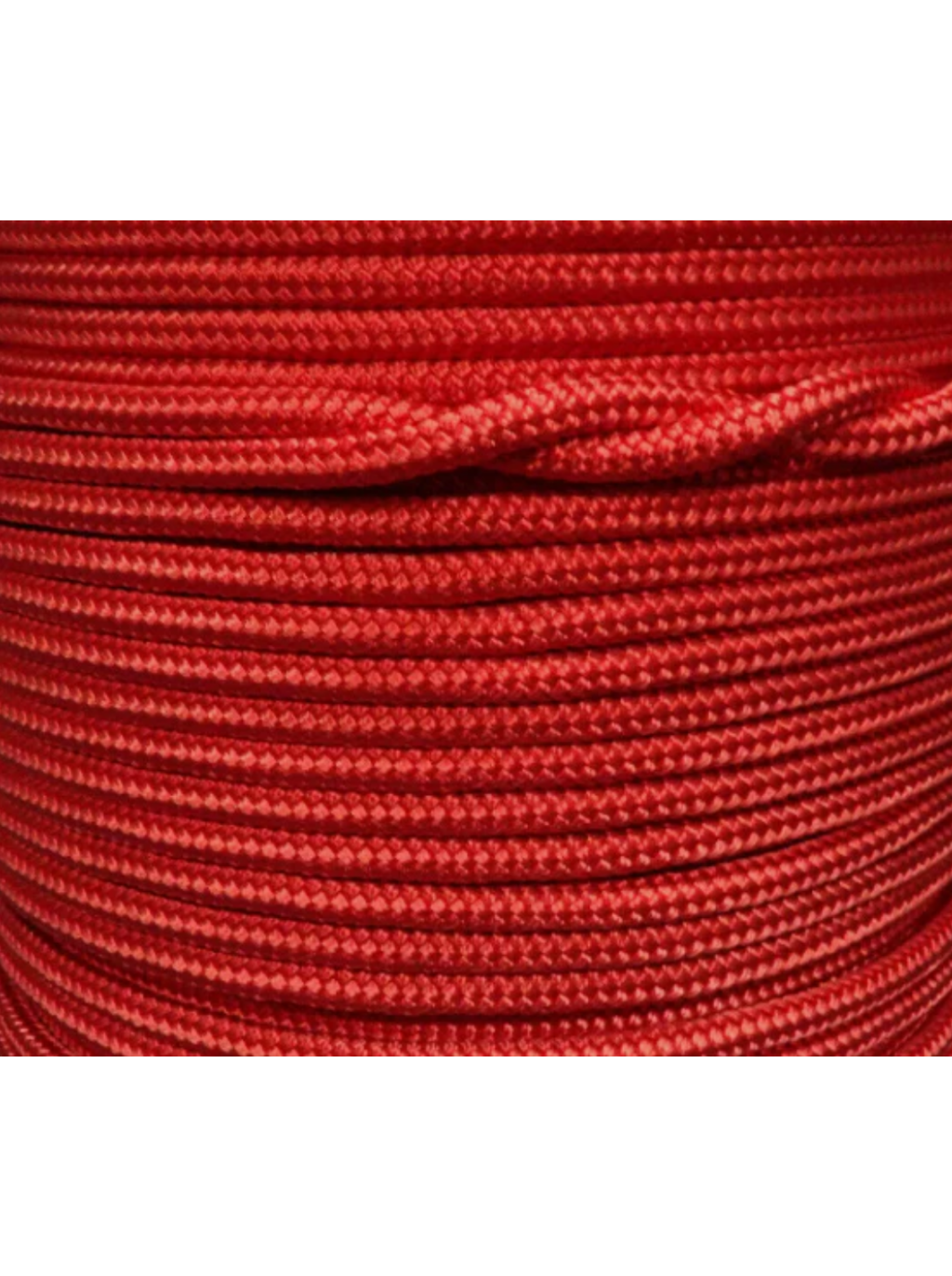 12MM BOWLINE BRAID - DB POLY - RED - SOLD PER METRE