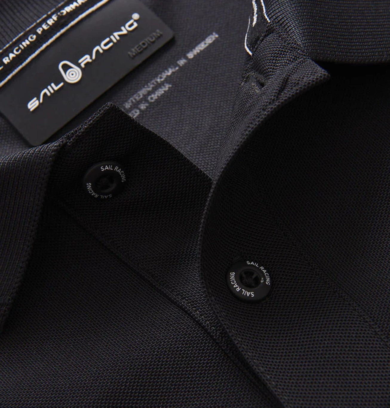 SAIL RACING BOW TECH POLO LONG SLEEVE - CARBON