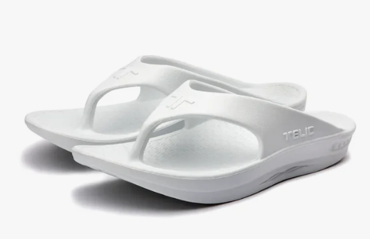 TELIC ENERGY FLIP FLOP THONG - SNOW WHITE
