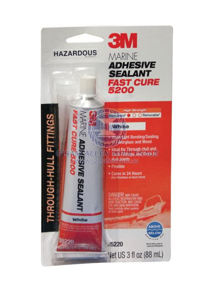 3M POLYURETHANE 5200 FAST CURE SEALANT - 88.7ML - WHITE