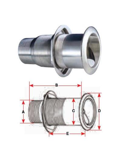 MARINE TOWN MEGA FLOW SCUPPER 1-1/2"BSP THREAD