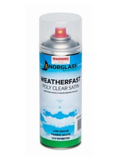 8481 WEATHERFAST POLY CLEAR GLOSS SPRAY CAN 300G