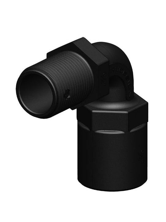 TRUDESIGN® CONNECTORS “ FEMALE “ MALE THREAD 90° - 1&1/4"