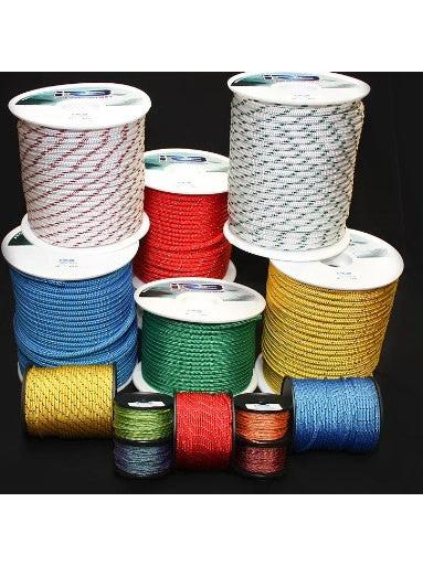 8MM IRB BOWLINE BRAID - W/F/ELECTRIC BLUE - B/S 1747 KG SOLD PER METRE