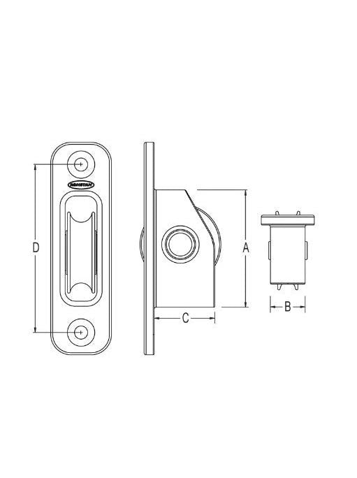 RONSTAN SERIES 20 BB HIGH LOAD EXIT BLOCK