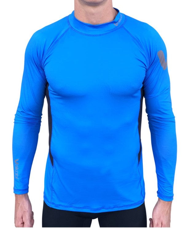 VAIKOBI LONG SLEEVE RASH TOP- CYAN