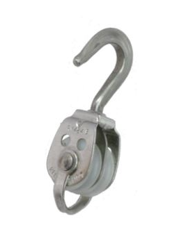 RILEY ROTATING HOOKED DOUBLE BLOCK WITH BECKETT