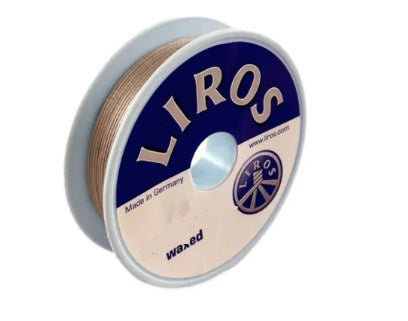 LIROS WAXED DYNEEMA WHIPPING TWINE 1.2mm X 30MM - SILVER