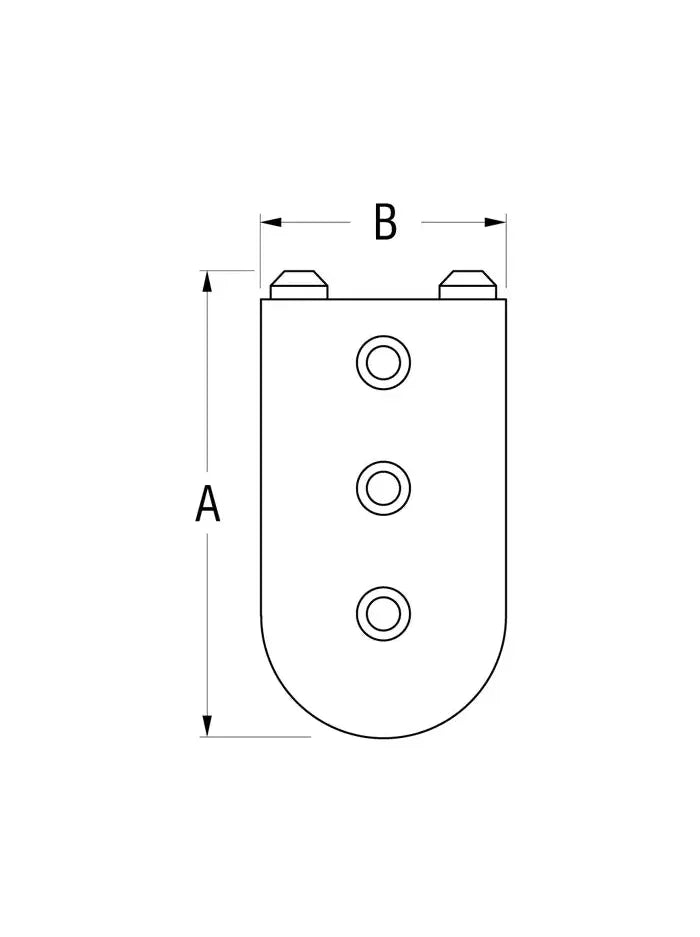 RONSTAN SERIES 19 TRACK END CAP 30MM X 26MM
