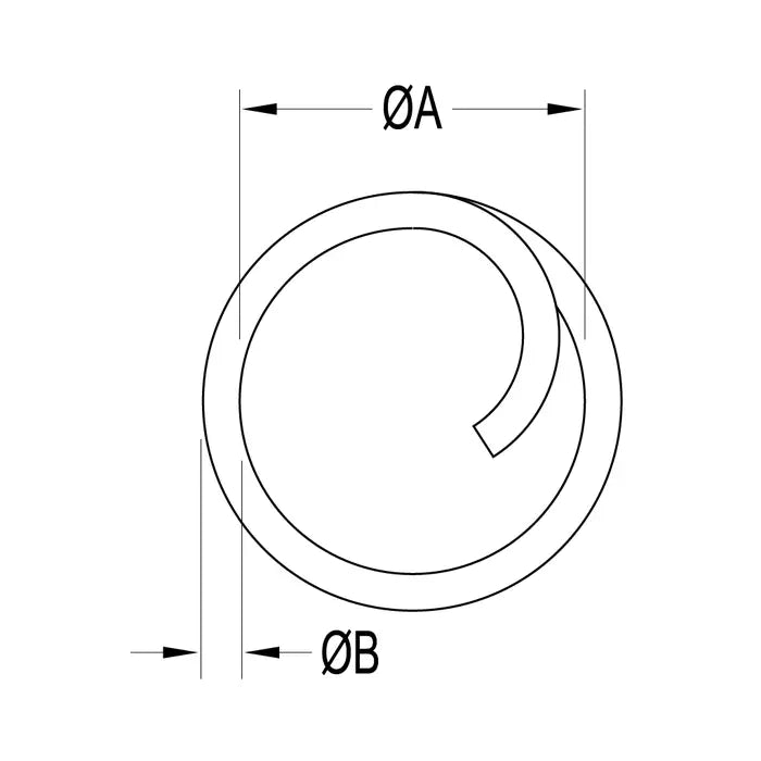 RONSTAN SPLIT COTTER RING 1/2 inch DIAMETER