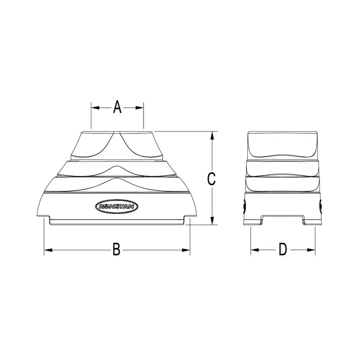 RONSTAN STAND UP BASE , S55 BB & RT Orbit Blocks