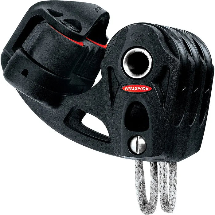 RONSTAN S30 BB ORBIT BLOCK TRIPLE WITH CLEAT