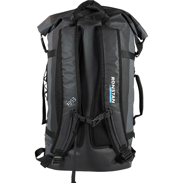 RONSTAN DRY ROLL-TOP 55L BACKPACK - BLACK & GREY