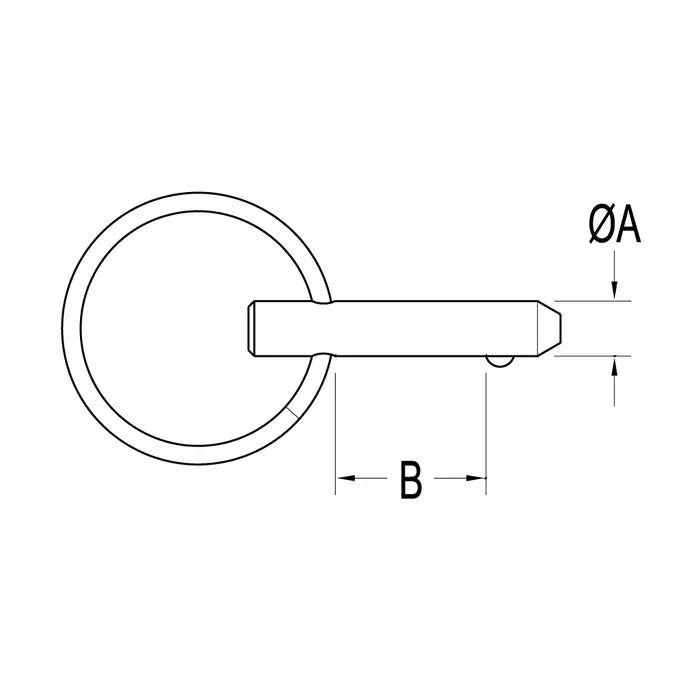 RONSTAN FAST PIN 1/2" x 3/16" DIAMETER