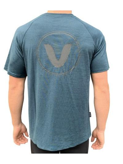 VAIKOBI MENS UV PERFORMANCE S/S TECH TEE - OCEAN BLUE