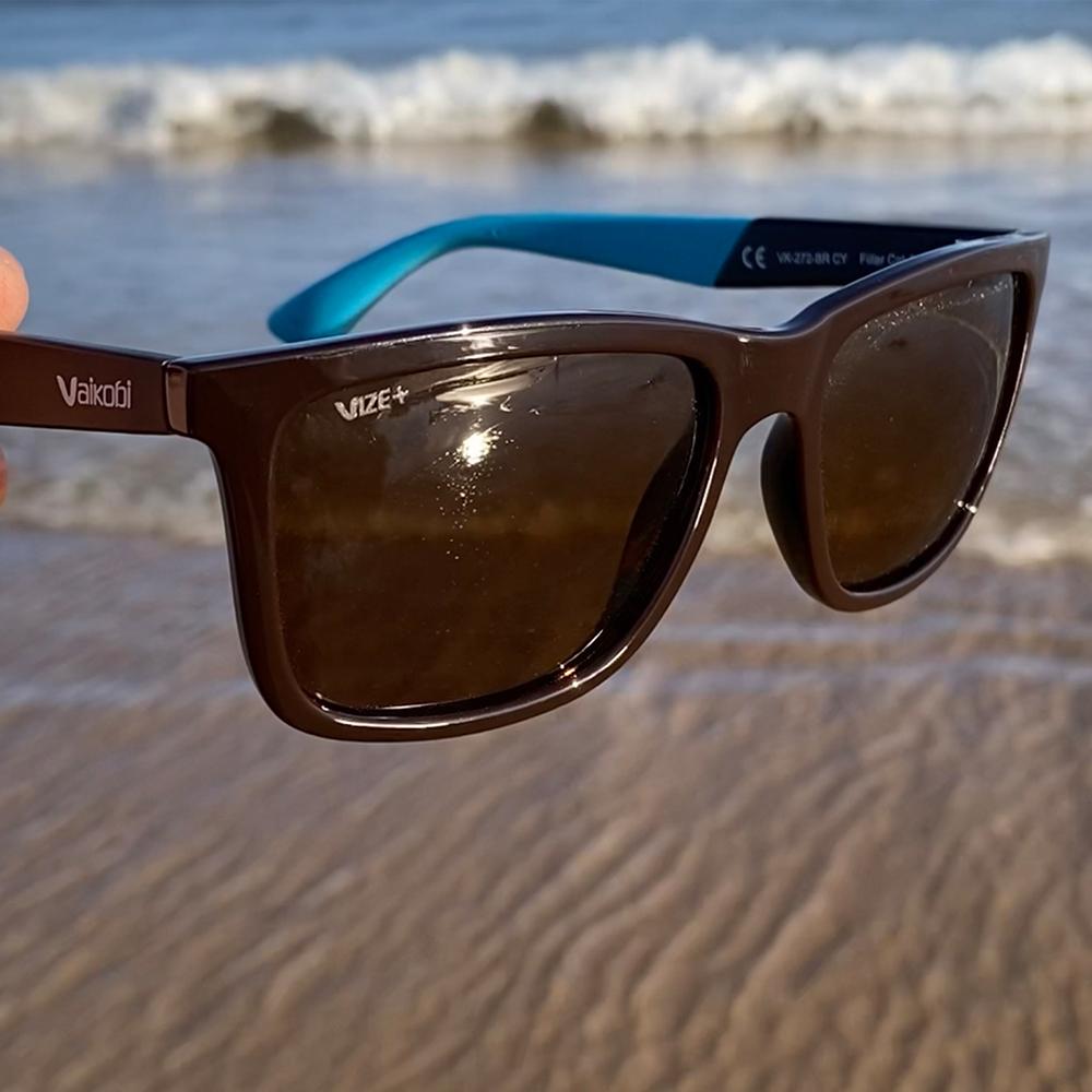 Vaikobi Viento Polarized Sunglasses (Brown/Amber)