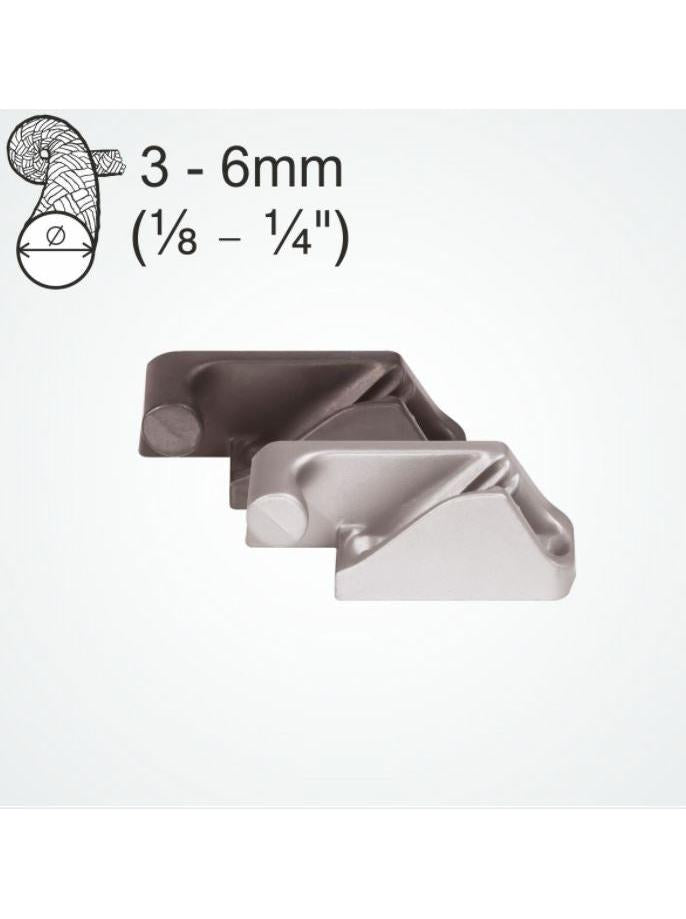 RONSTAN CLAMCLEAT SIDE ENTRY MK2 (PORT) SILVER 3-6 MM