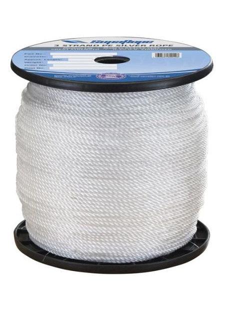 16MM X PE SILVER ROPE - SOLD PER METRE