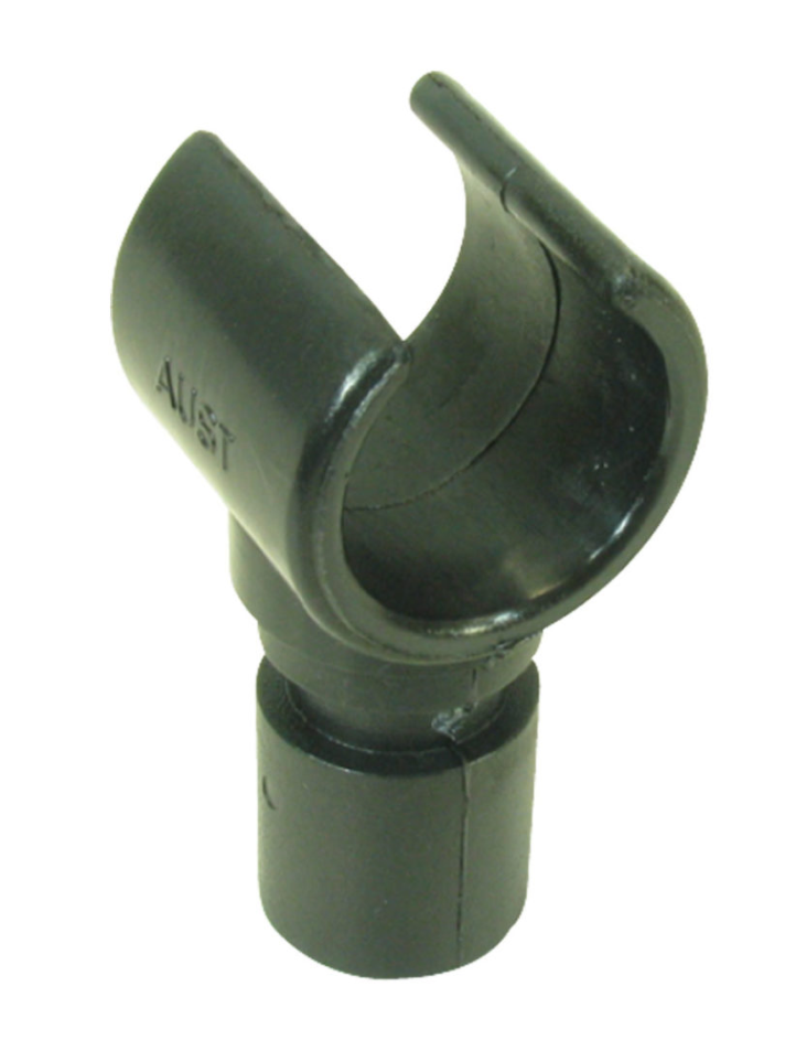CANOPY TUBE END CLIP 19MM X 1.6MM BLACK