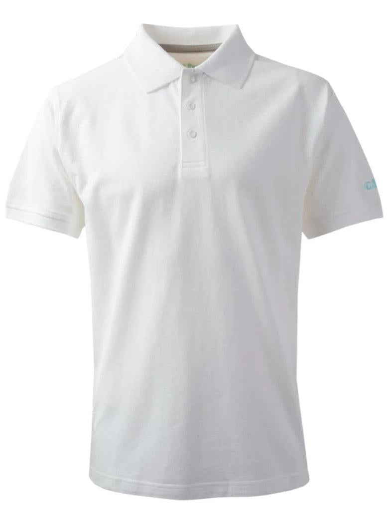 GILL COTTON MEN'S POLO - WHITE - DISCONTINUED STYLE