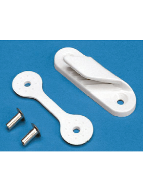 CLAMCLEAT LEECH LINE WITH BACKING PLATE + RIVETS