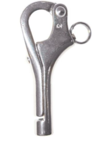 PELICAN HOOKS - STAINLESS STEEL 75MM X 6MM THREAD