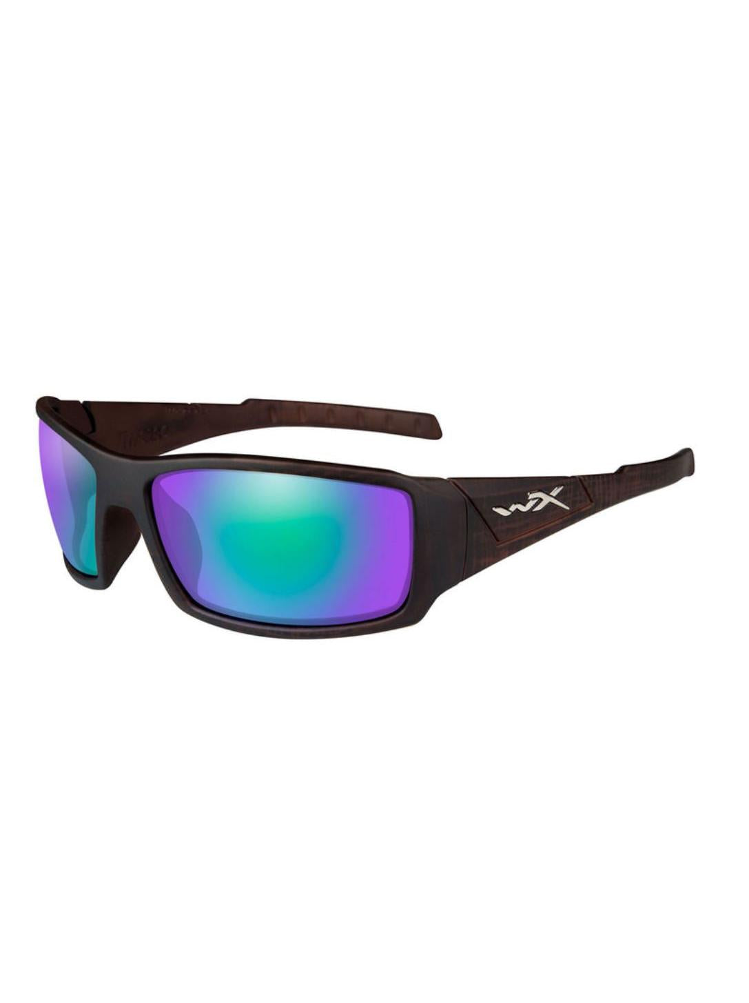 WILEYX POLARISED EMERALD MIRROR (AMBER)/MATTE HICKORY BROWN