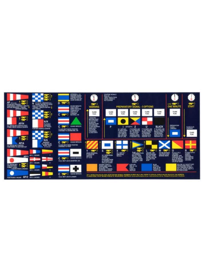 RACING RULES AND SIGNALS STICKER