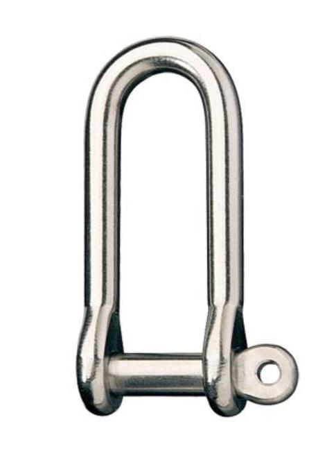 RONSTAN SHACKLE,LONG D,PIN 3/8INCH L:59MM,W:18MM
