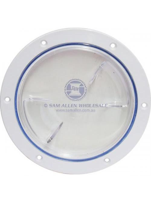 INSPECTION PORT 6" NAIRN - WHITE/CLEAR