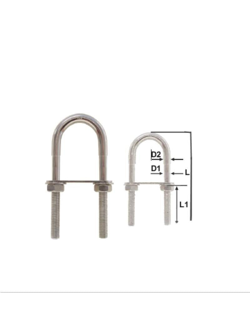 U BOLT S/S STEP 10 X 90MM
