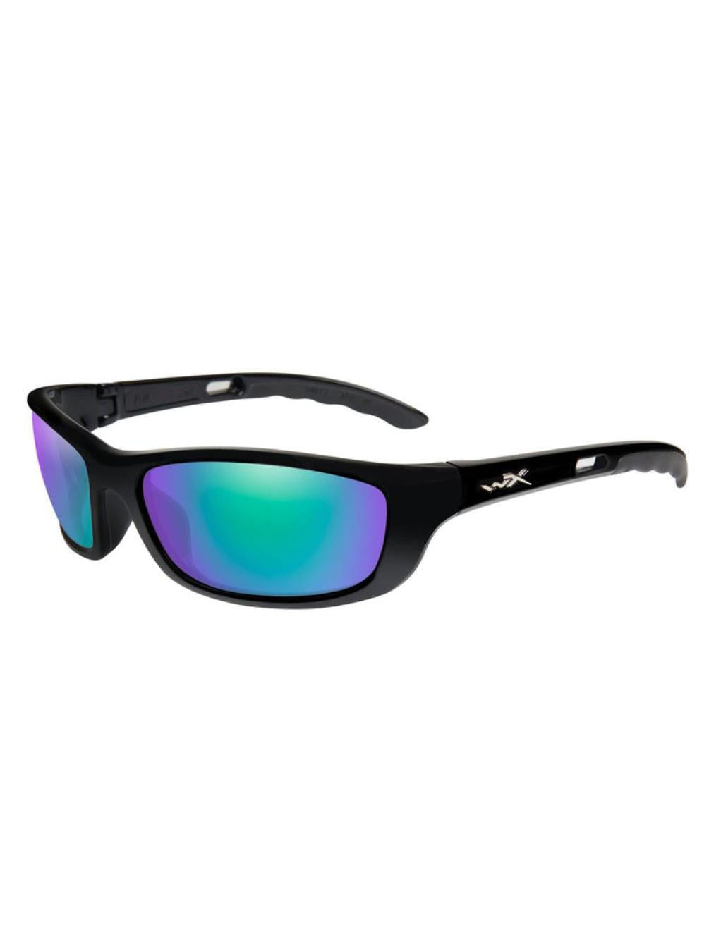 WILEYX POLARISED EMERALD MIRROR (AMBER)/GLOSS BLACK