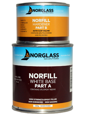 1153 NORFILL WHITE EPOXY FILLER 250G - AVAILABLE IN STORE ONLY