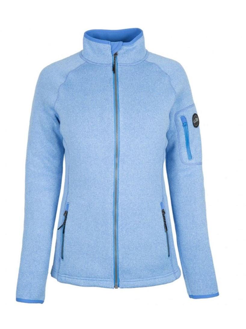 GILL WOMEN'S KNIT FLEECE JACKET -LIGHT BLUE