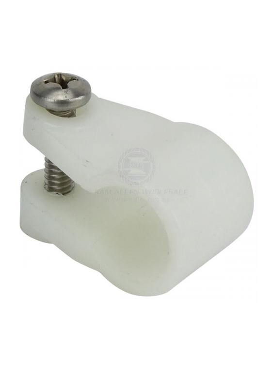 CANOPY BOW KNUCKLE / TUBE CLAMP 19MM WHITE