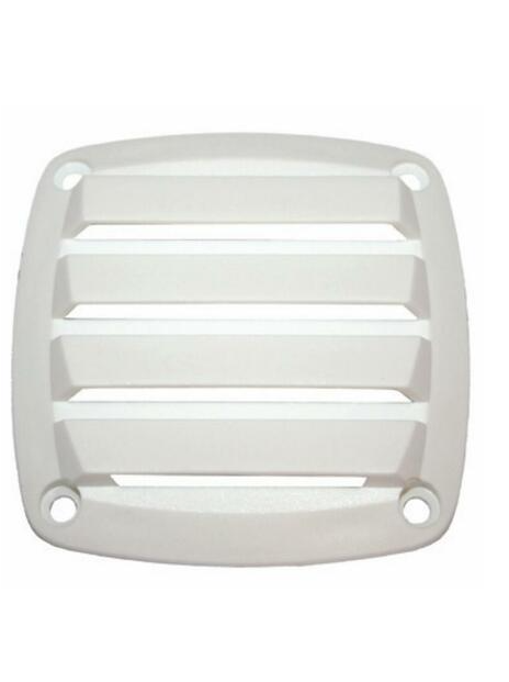 FLUSH LOUVRE VENT - NYLON 90MM WHITE