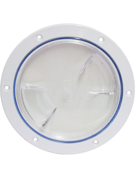 INSPECTION PORT 5"NAIRN WHITE/CLEAR MADE IN AUSTRALIA