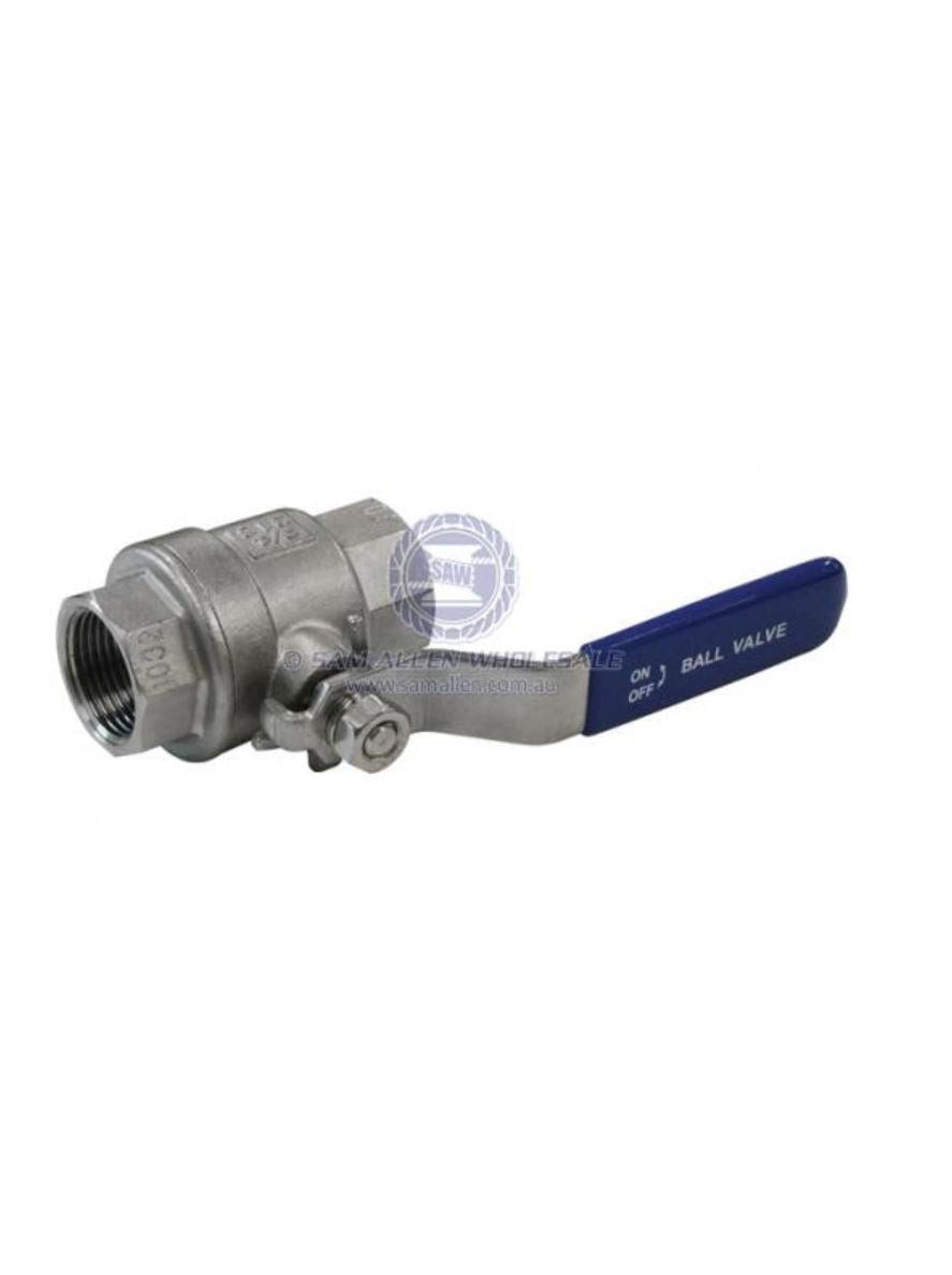 BALL VALVE 1 1/2" BSP 316 SS