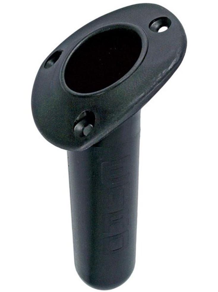 ROD HOLDER - LARGE PLASTIC OVAL HEAD - BLACK