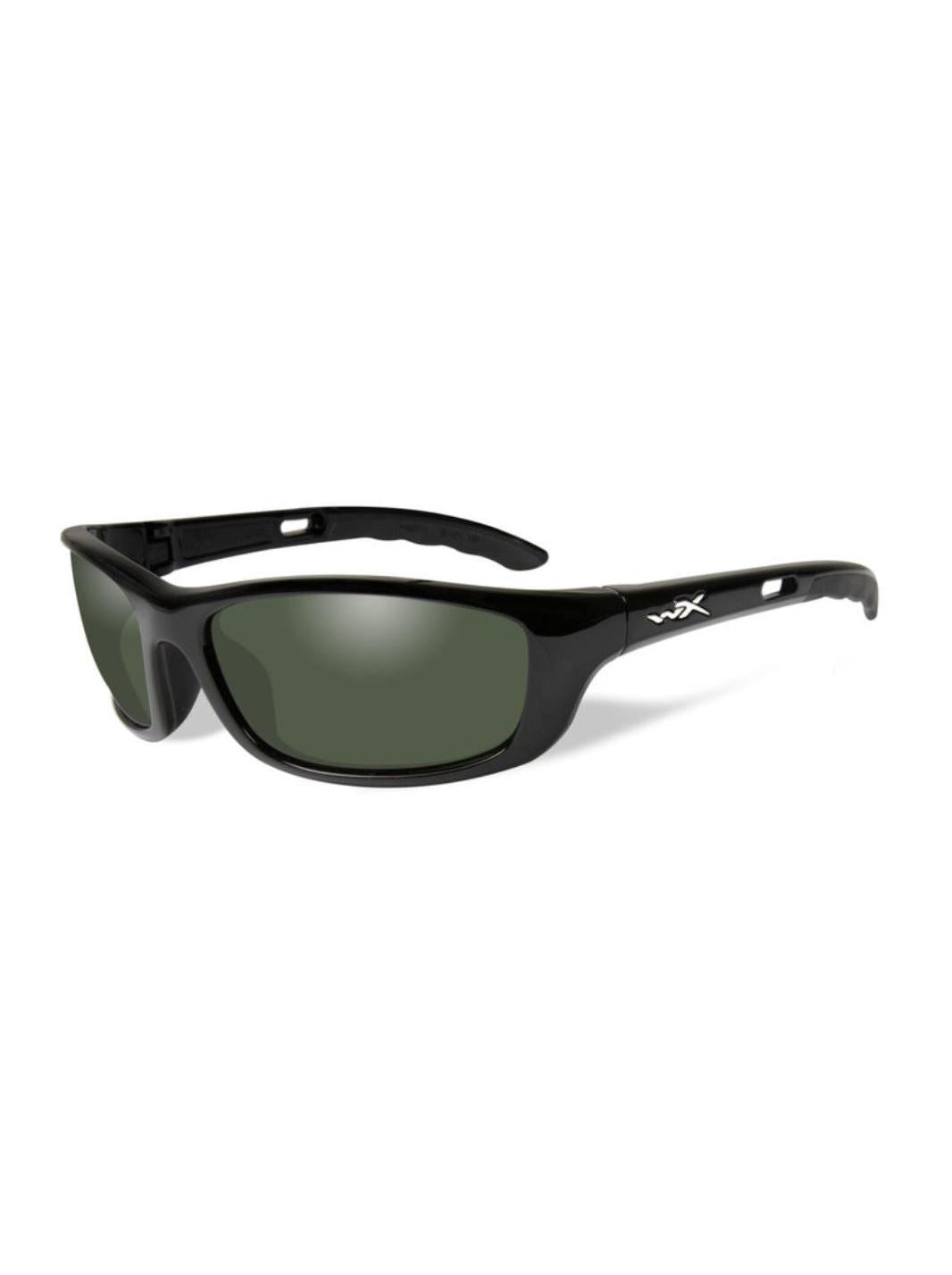 WILEYX POLARISED SMOKE GREEN/GLOSS BLACK