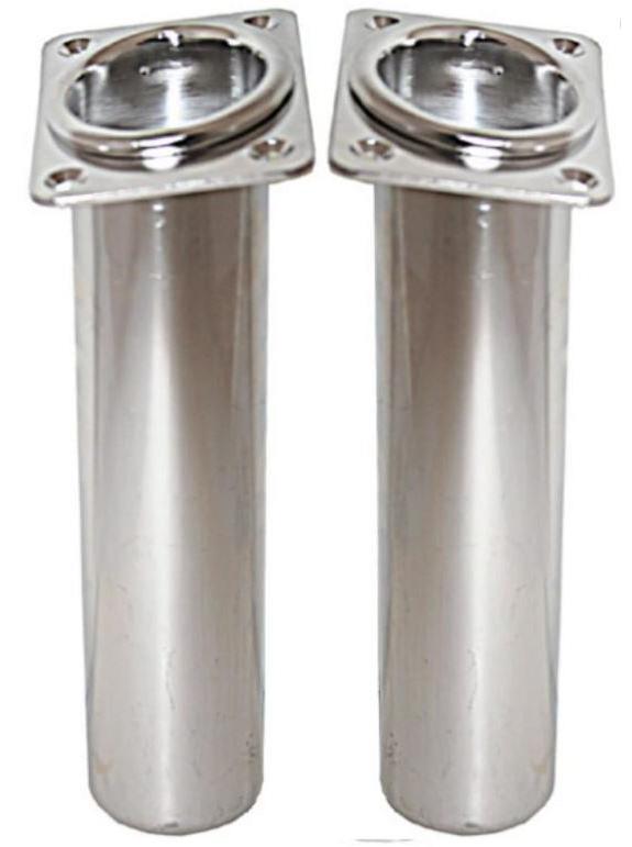 ROD HOLDERS - INCLINED PORT & STARBOARD - STAINLESS STEEL