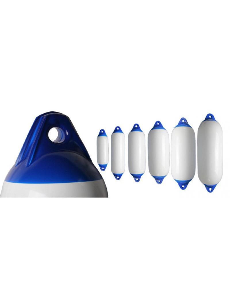 HEAVY DUTY FENDERS - WHITE WITH BLUE ENDS 150X580