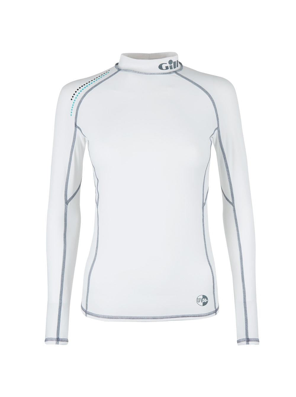 GILL WOMENS PRO RASH VEST - LONG SLEEVE WHITE