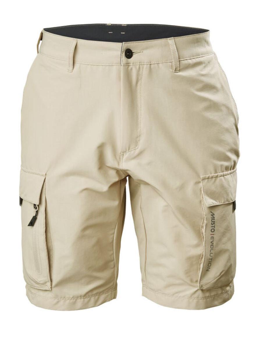 MUSTO EVOLUTION DECK UV FD SHORT - LIGHT STONE